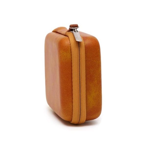 Hard Shell Action Camera Portable Handheld Storage Bag for DJI Osmo Action2 (PU Yellow) - Image 4