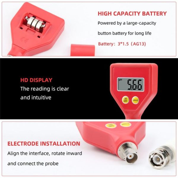 PH-98108 Portable Digital Soil Acidity Meter - Image 5