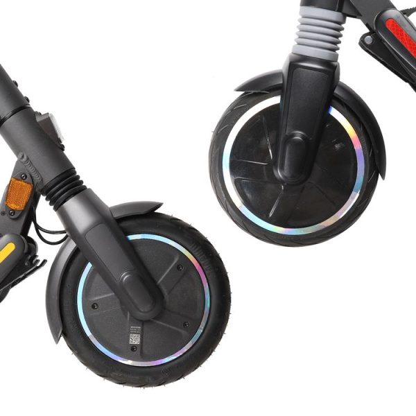 2 Sets Wheel Hub Protective Sticker For Scooter Bicycle Electric Vehicle (Silver Colorful) - Image 6