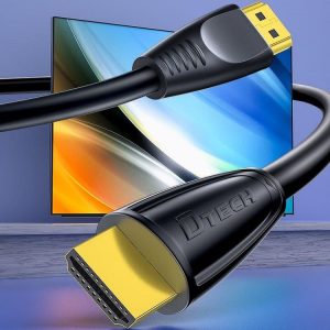 DTECH HDMI 2.0 HD Connection Cable 4K 60Hz Computer TV Connection Cable, Length: 1m