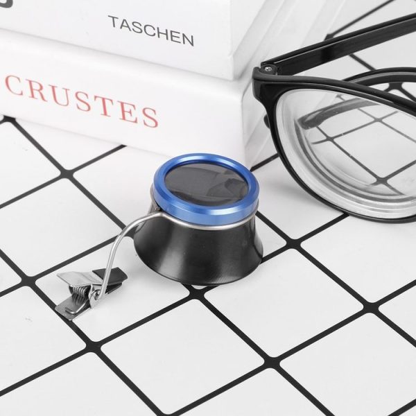 20X Clip On Eyeglass Magnifier Watch Repair Tool Loupes Magnifying Lens - Image 6