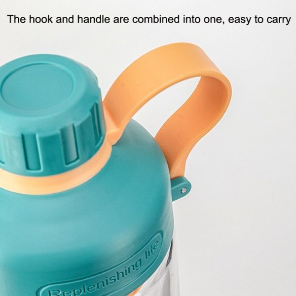 Portable High Temperature Resistant Tea Leaking Plastic Cup, Capacity: 550ml (Green Orange) - Image 5