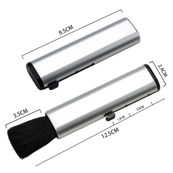 10 PCS Car Air Conditioner Air Outlet Telescopic Cleaning Brush, Color: Black - Image 3