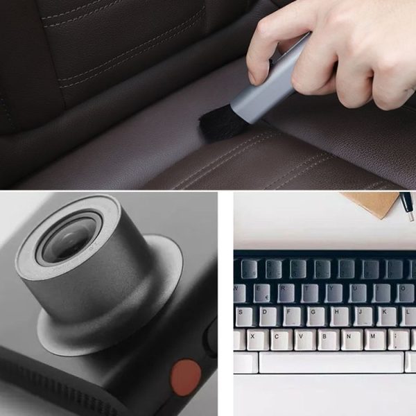 10 PCS Car Air Conditioner Air Outlet Telescopic Cleaning Brush, Color: Black - Image 7