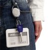 Ceramic Clay Pull Buckle Metal Retractable Keychain Document Buckle (Red) - Image 7