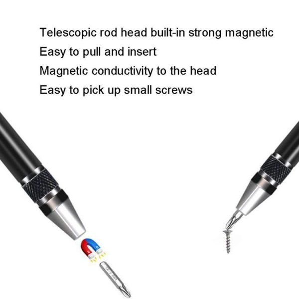 8 In 1 Screwdriver Aluminum Alloy Combination Disassembly Pen Repair Screwdriver (Blue) - Image 6
