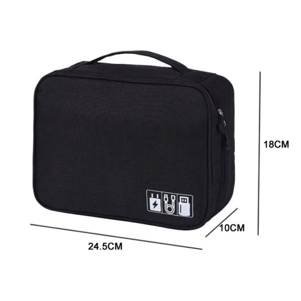 Multifunctional Cationic Digital U Disk Data Cable Storage Bag (Blue) - Image 3