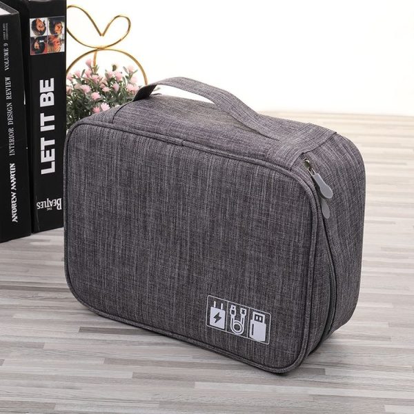 Multifunctional Cationic Digital U Disk Data Cable Storage Bag (Blue) - Image 7