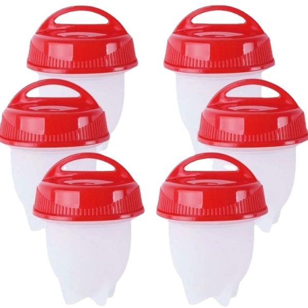 6 PCS / Set Eierkokers Cooker Silicone Non-stick Egg Steamer - Image 2