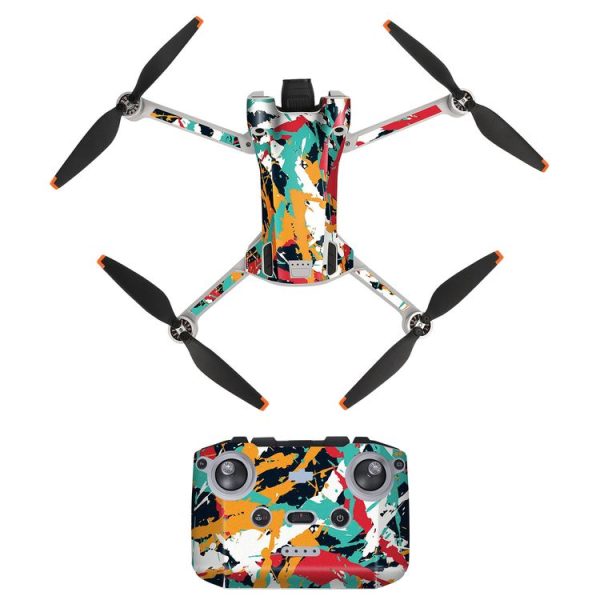 Sunnylife Drone+Remote Control Protective Sticker For DJI Mini 3 Pro Standard Version (Rhythm Graffiti)