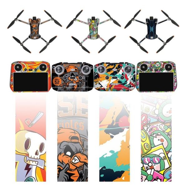 Sunnylife Drone+Remote Control Protective Sticker For DJI Mini 3 Pro Standard Version (Rhythm Graffiti) - Image 3