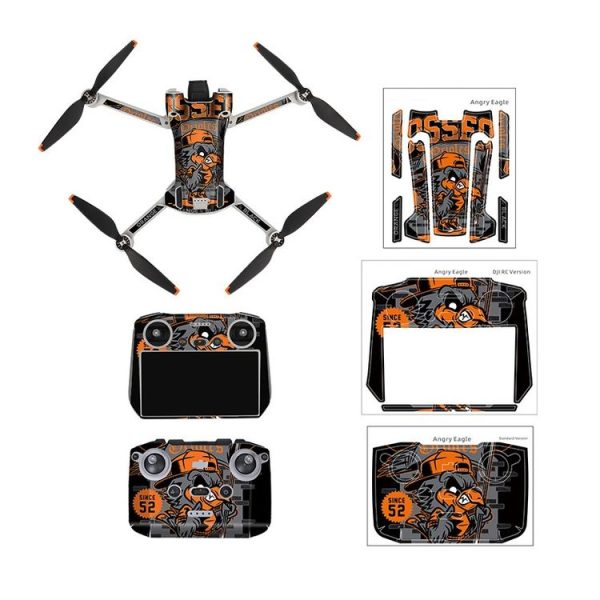 Sunnylife Drone+Remote Control Protective Sticker For DJI Mini 3 Pro RC Version (Irimitent Eagle) - Image 2