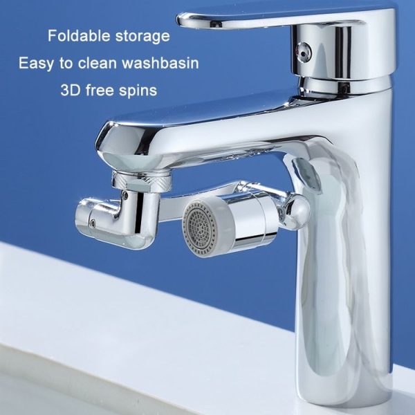 Faucet Robot Arm Universal Extender 1080 Degree Lifting Aerator, Specification: Single Outlet - Image 7