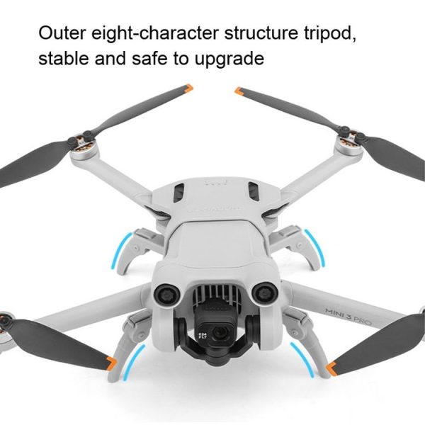 Sunnylife Foldable Spider Landing Gear for DJI Mini 3 Pro (Grey) - Image 4