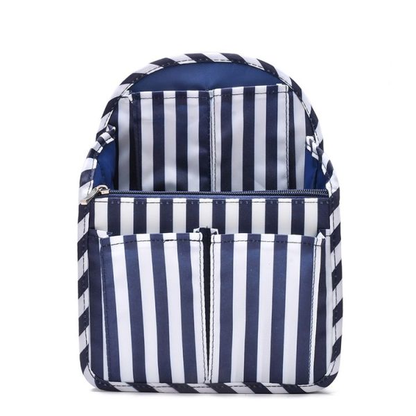 Schoolbag Separation Organizer Storage Bag Computer Backpack Liner Bag, Color: Small Navy Stripe