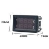 Dual-Display Voltage Current Meter Digital DC Voltage Meter, Specification: 50A (Red) - Image 4