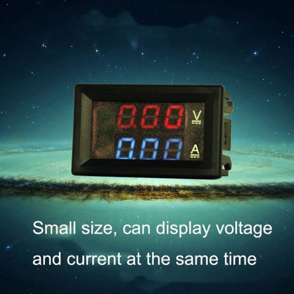 Dual-Display Voltage Current Meter Digital DC Voltage Meter, Specification: 50A (Red) - Image 7