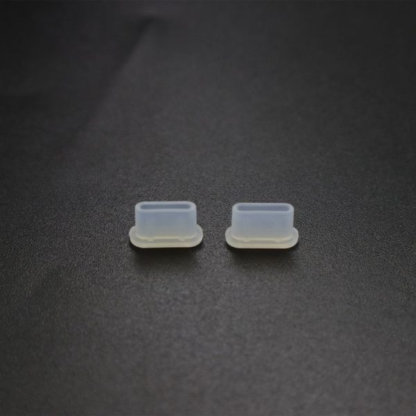 2 Sets Drone Body Remote Control Charging Port Dust Plug for DJI Mini 3 Pro (Transparent)