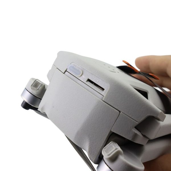 2 Sets Drone Body Remote Control Charging Port Dust Plug for DJI Mini 3 Pro (Transparent) - Image 3