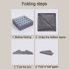 Foldable Drawer Clothes Storage Box, Spec: 8 Grids (Green) - Image 6
