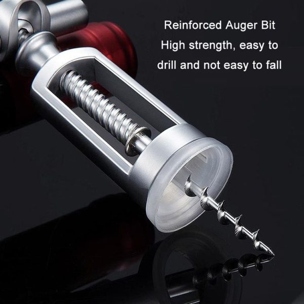 Kitchen Zinc Alloy Wine Bottle Opener (Silver) - Image 6