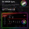 COOLMOON Y360 Round Tube Multi-interface ARGB Chassis Light Bar Computer Decorative Silicone LED Lamp Strip - Image 7