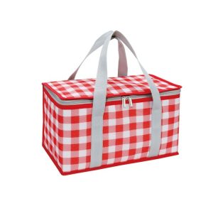 JY2209 Camping Moistureproof Portable Picnic Basket Set, Spec: Red White