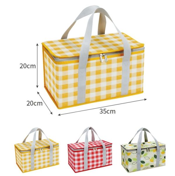 JY2209 Camping Moistureproof Portable Picnic Basket Set, Spec: Red White - Image 3