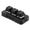 MK321 3 Keys Custom Keys Game Office PS Clip Macro Programming Keypad, Cable Length: 1.5m (Black)