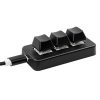 MK321 3 Keys Custom Keys Game Office PS Clip Macro Programming Keypad, Cable Length: 1.5m (Black) - Image 2