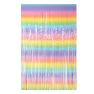 2 PCS 2M Birthday Party Decoration Background Rain Curtain (Rainbow Gradient)