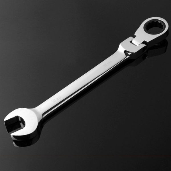 Combination Ratchet Wrench with Flexible Head Dual-purpose Ratchet Tool, Specification: 18mm