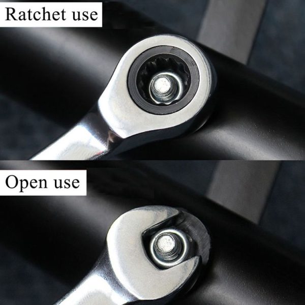 Combination Ratchet Wrench with Flexible Head Dual-purpose Ratchet Tool, Specification: 18mm - Image 5