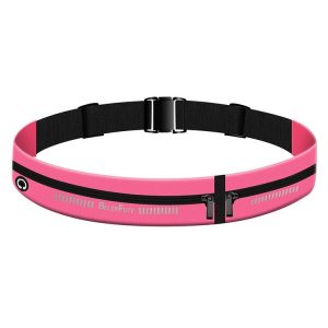 Outdoor High Elastic Waist Bag Sports Running Mobile Phone Bag (Rose Red)