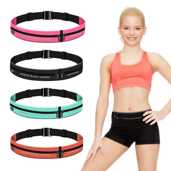 Outdoor High Elastic Waist Bag Sports Running Mobile Phone Bag (Rose Red) - Image 7