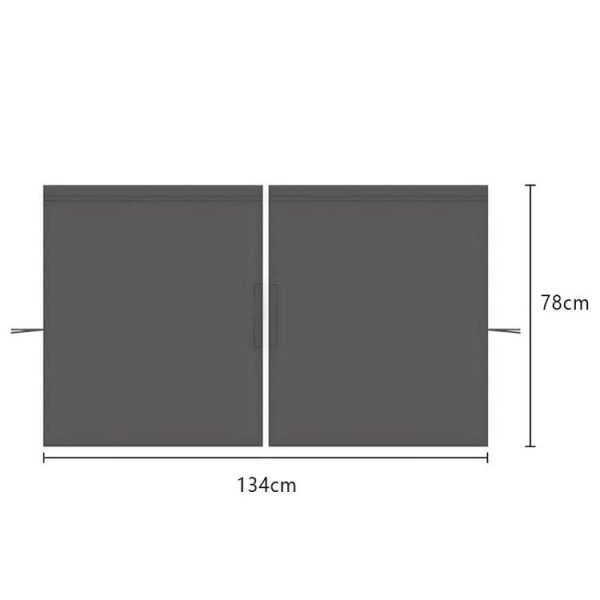 Car Curtain Sunshade Car Privacy Partition Curtain, Size: 134x78cm - Image 2
