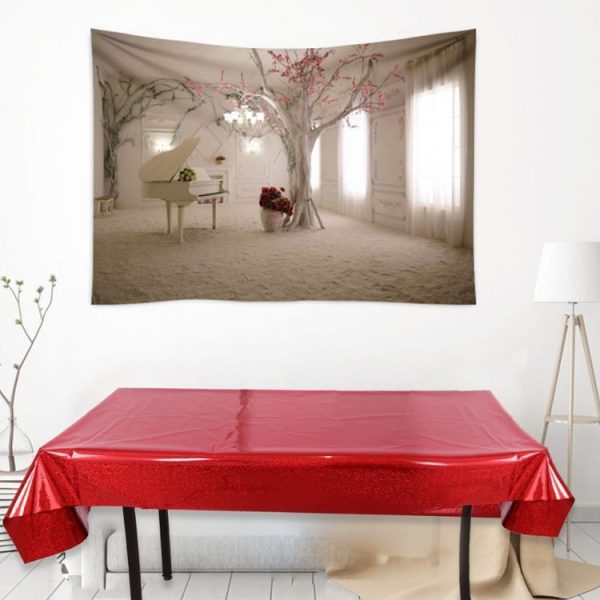 Birthday Party Foil Laser Tablecloth Wedding Decoration Supplies (1x2.7M Pink) - Image 5