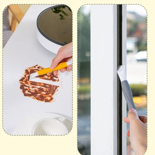 2 PCS Cup Lid Brush Pacifier Brush Multifunctional Gap Brush (Gap Brush Yellow) - Image 6