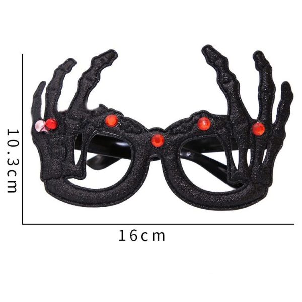 Halloween Decoration Funny Glasses Party Skeleton Spider Horror Props Skeleton Hand - Image 2