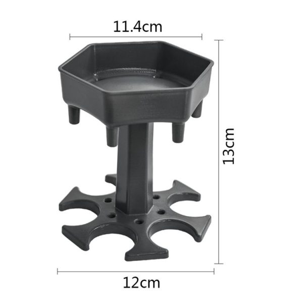 Bar Party 6 Cups Hexagon Wine Dispenser Wine Pourer Gray+6 Colorful Cups - Image 3