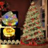 Christmas LED Lights Bronzing Double Ribbon String Lights, Specification: 5m (Gold Red Color Light) - Image 7