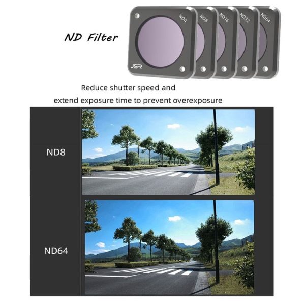 JUNESTAR Action Camera Filters For DJI Action 2, Style: ND16PL - Image 7