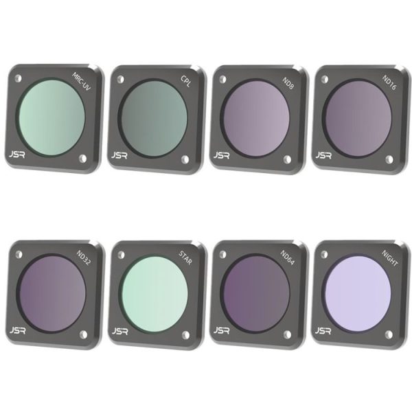JUNESTAR Action Camera Filters For DJI Action 2, Style: CS-8in1