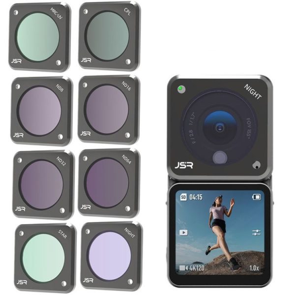 JUNESTAR Action Camera Filters For DJI Action 2, Style: CS-8in1 - Image 2