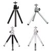 2PCS Projector Phone Stand Desktop Portable Telescopic Mini Metal Tripod, Style: 2 Sections (Black) - Image 2