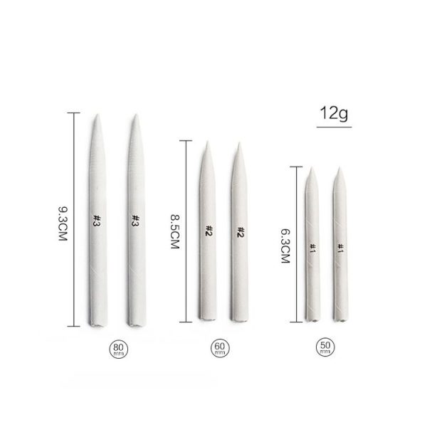 15 In 1 Blending Smudge Stump Stick Tortillon Sketch Art Drawing Sketcking Pen With Deep Gray Bag - Image 4
