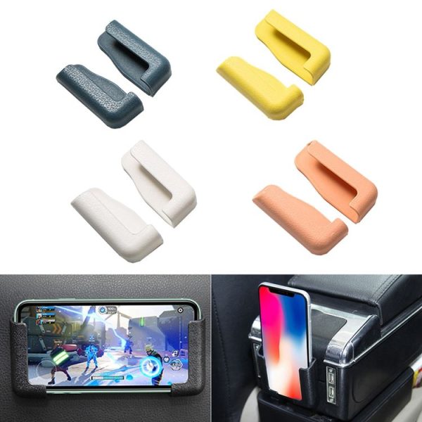 5 Pairs Car Mobile Phone Bracket Dashboard Navigation Paste Adjustable Bracket (Yellow) - Image 2