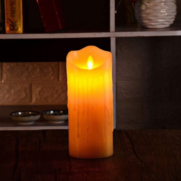 LED Electronic Candle Lights Halloween Christmas Decoration Props, Size: 7.5x12.5cm (Plastic Tears Candle Lights) - Image 6