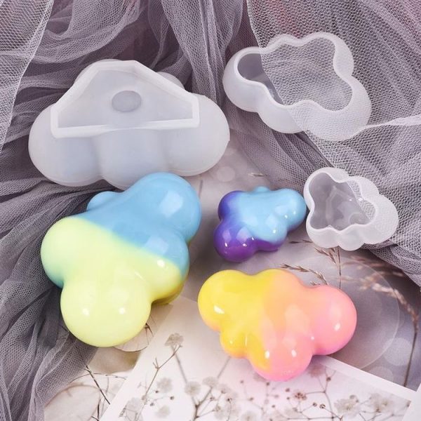 2 PCS Cloud DIY Mirror Silicone Mold, Specification: Large - Image 7
