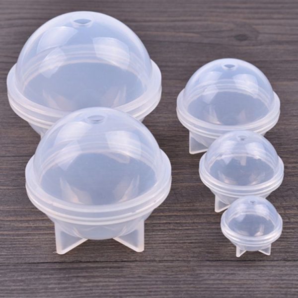 4 PCS 60mm Crystal Epoxy Ball Silicone Mould DIY Handmade Jewelry Sphere Making Mould - Image 2